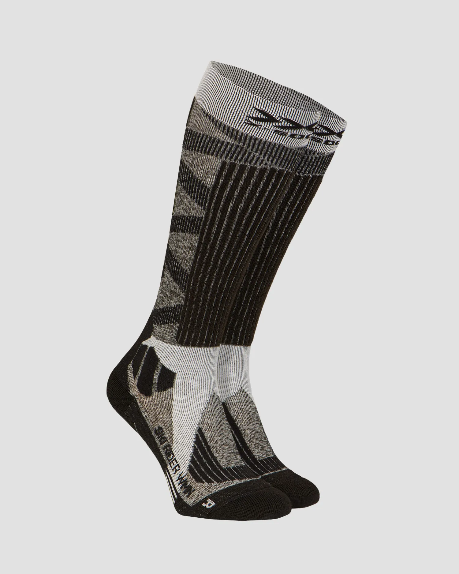 Women's grey ski socks X-Socks Ski Rider 4.0 xssskrw19w-g152