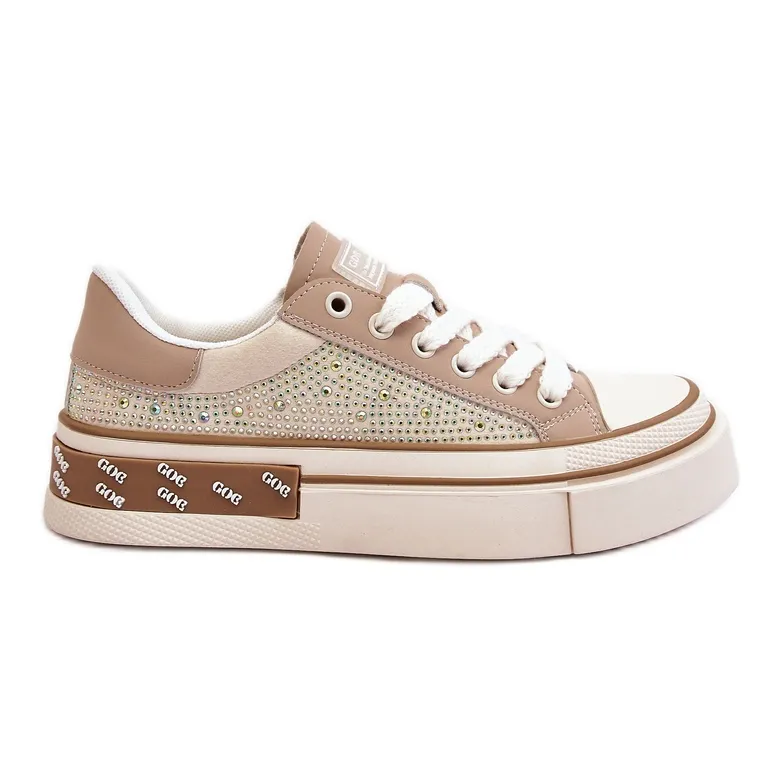 Women's Sneakers With Jets GOE LL2N4055 Beige