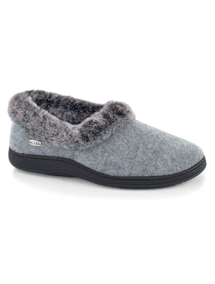 Women's Chinchilla Collar Slipper