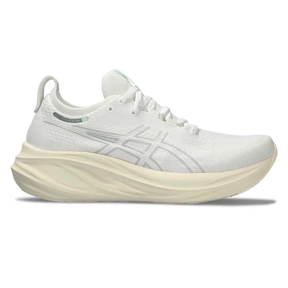 Women's Gel-Nimbus 26 Running Shoe - White/White - Regular (B)