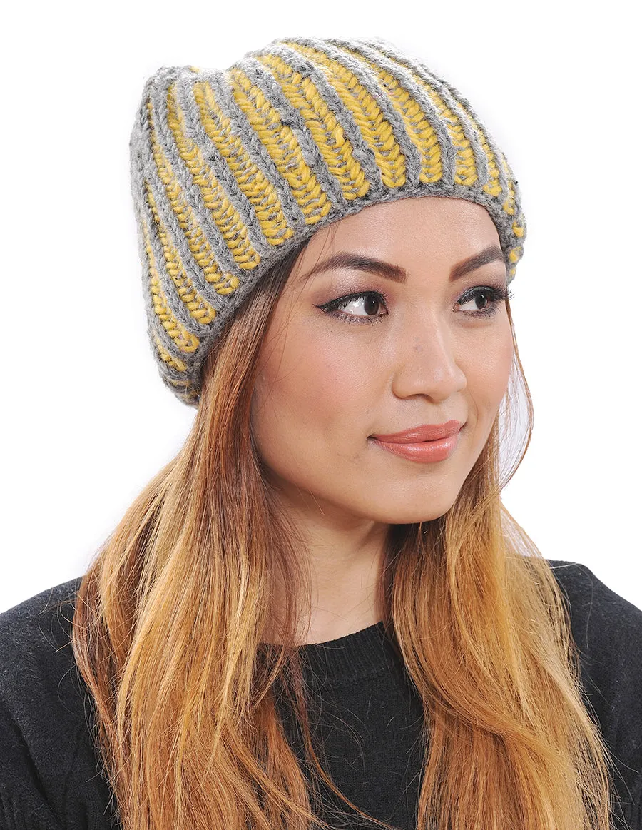 Wool Stripes Beanie