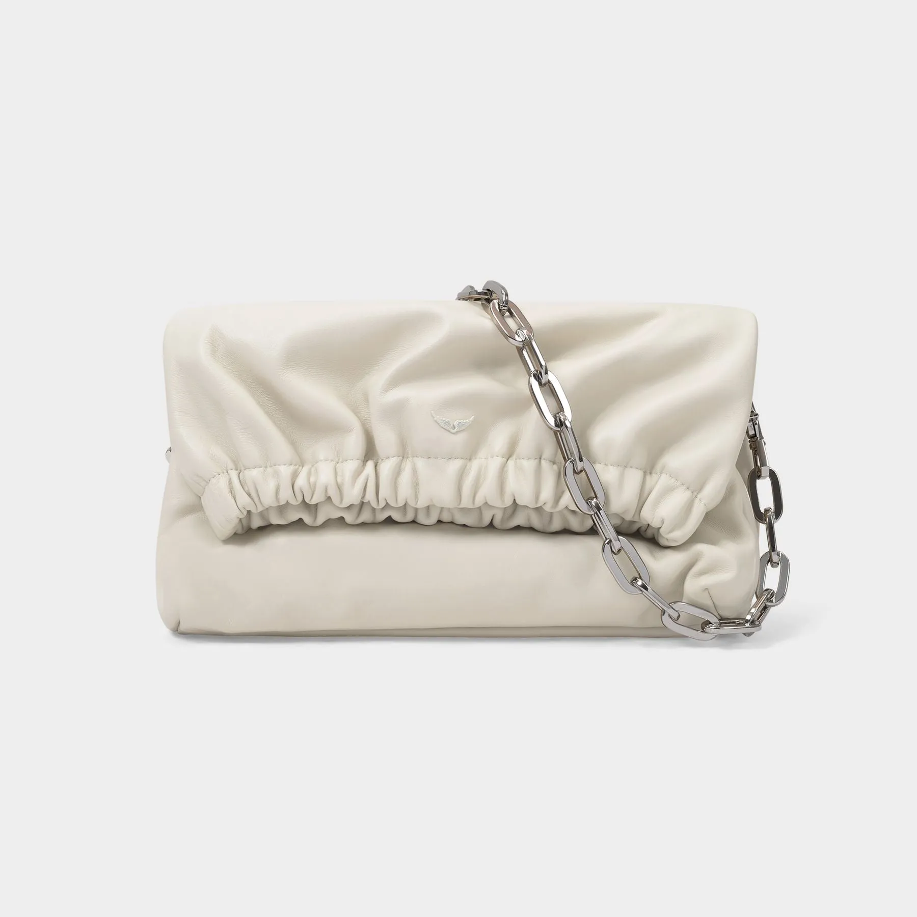 Zadig & Voltaire  Rockyssime Bag in Beige Leather