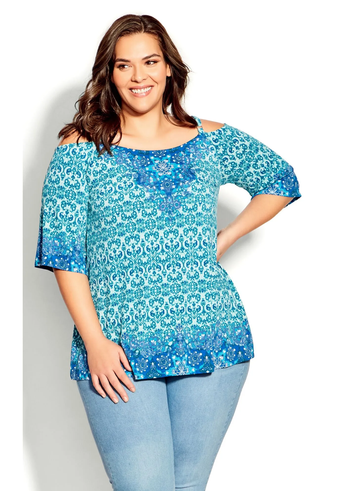 Zoey Cold Shoulder Tunic